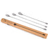 A Bar Above Stainless Steel Cocktail Stirrer Bar Spoon Set, 3 Pieces, 12 , 15 , 17 , Spiral Handle Drink Stirrers