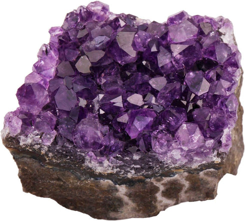 rockcloud Natural Purple Amethyst Quartz Crystal Cluster, Geode Druzy Home Decoration Gemstone Specimen