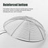 Spider Strainer Skimmer Ladle, 6.3 Inch Cooking Utensils Frying Spoon with Wooden Handle, Wire Slotted Spoon for Kitchen