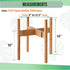 8, 10, 12-inch Plant Stand Indoor - Corner, Table and Floor Planter Holder - Adjustable, Durable Bamboo Wood - Fits Dia