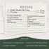Jot & Mark 50 Count Recipe Cards 4x6 Inches Blank Double Sided, Modern Minimal Design