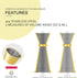 Homestia 10" Stainless Steel Muddler, 12" Cocktail Spoon, 1 oz 2 oz Double Jigger, 3 PCS Gold Cocktail Set for Beverages