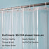 EurCross 9G Clear Extra Long Shower Curtain Liner, 72 x 84 inches with 5 Magnets, Heavy Duty PEVA Plastic
