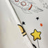 Grommet 1 W42 L84 Inch Cartoon Astronaut Semi Blackout Curtains for Kids Room Nursery Space Planets Patterns Printed