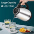 TOPWIT 2.0L Electric Kettle, BPA-Free Stainless Steel Hot Water Kettle with Fast Boil, Auto Shut-Off & Boil Dry