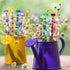 310Pcs Items(10&12IN) UFU DIY Fairy Wand Beaded Garden Stakes Kit, Fairy Wands Kit with Sparkling Crystal Pendants