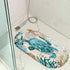 MOLFUJ Non Slip Sea Turtle Bathtub Mat with Suction Cups, Oval Pebble Shower Mat for Baby Tub,Safety Vinyl Anti-Skid