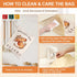 Nedsewor 2 Pack Reusable Beeswax Bread Bags for Sourdough, Cotton Bread Bag with Wide Zipper Opening & Handle, Large
