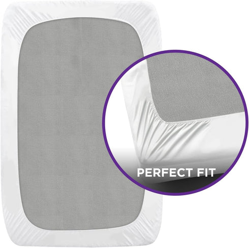 BLISSFORD Heavy Duty Plastic Mattress Protector, Twin Size Fitted Vinyl, 100% Waterproof