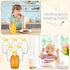 24 (16oz) Pcs Clear Plastic Honey Bottles Plastic Skep Style Jar Honey Squeeze Bottle Empty Refillable Honey Dispenser