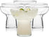 Set of 6 Libbey Stemless Margarita Glasses, 10.25 ounces, Classic Lightweight Fancy Glassware for Celebrations