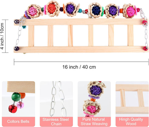 CHNB 8PCS Chicken Toys for Coop Accessories, Chicken Swing, Xylophone, Mirror, Vegetable Hanging Feeder, Fruit Rack