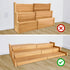Expandable 3 Tier Bamboo Spice Rack Organizer, Great for Kitchen Cabinet, Cupboard, Pantry