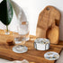 Sets 6 Coasters for Drinks Absorbent with Holder,Abstract White Gold Marble of Durable Cup Coaster for Coffee Table
