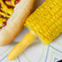 Chef Craft Select Plastic Corn Cob Dishes with Holders - 8.5 inch, Yellow - 2 Dishes & 4 Holders