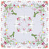 Hummingbird (3333 inch) Simhomsen Embroidered Small Square Tablecloth, Topper, Table Cover for End Table, Tea Table