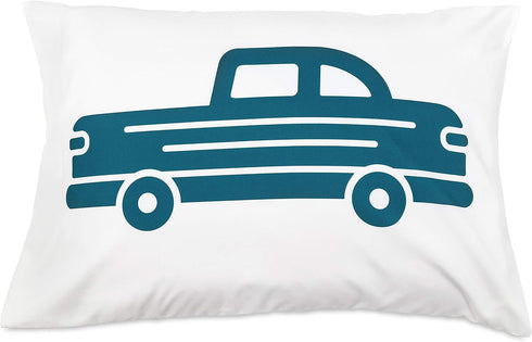 Camco Life is Better at The Campsite Queen-Size Bed Sheets Set, Blue RV Print (53298) Includes Fitted, Flat Sheet,