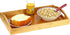 Tray with Large Handles - Bamboo Ottoman Tray, Great for Coffee Table, Couch, Tea, Bar, Breakfast, Dinner, or Any Food