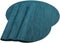 Red-A Imitation Bamboo Oval Woven Vinyl Placemats, Heat Resistant Washable Table Mats for Kitchen Table Set of 4, Blue