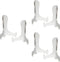 Acrylic 4" Clear Easels, Set of 6, Tabletop Display Stand for Plates, Pictures, Books, Plaques