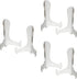 Acrylic 4" Clear Easels, Set of 6, Tabletop Display Stand for Plates, Pictures, Books, Plaques