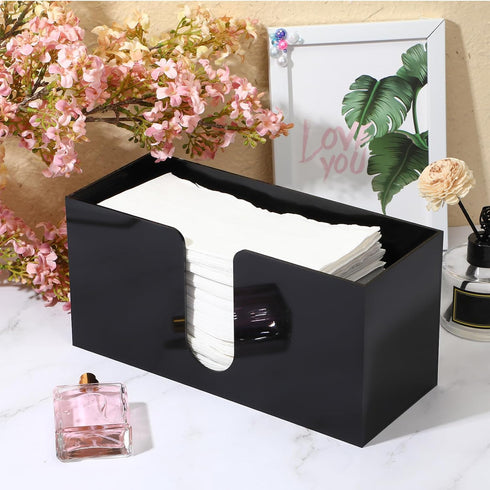2 Countertop Mumufy Pcs Acrylic Fold Paper Towel Dispenser Napkins Dispenser Napkin Holder Multifold Disposable Acrylic