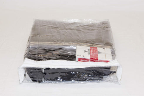 5-Pack Clear Vinyl Zippered Storage Bags with Display Pocket, 9 x 11 x 2 Inch