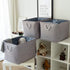 TheWarmHome Fabric Storage Bins for Organizing, Large Sturdy Baskets with Handles, Decorative Foldable (3 Pack)