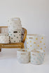 PEHR Pom Pom Basket, Pint (Blush) | 100% Cotton Canvas Storage for Nursery, Playroom & Home