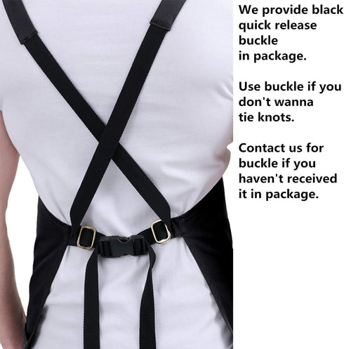 Kitchen Artist Apron for Chef - BBQ & Grill, 6 Deep Pockets, 100% Cotton, M-XXL