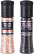 Soeos Whole Black Peppercorns, 6.7oz (190g) and Himalayan Pink Salt, 13.4oz (380g),