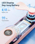 SWEETFULL Portable Handheld Mini Fan with LED Display, 2-in-1 USB Rechargeable Fan & Flashlight for Travel