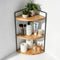 SwartLife Corner Bathroom Countertop Organizer, 3-Tier Corner Shelf for Vanity & Bathroom Counter,