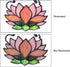 Lotus Flower Decor Stained Glass Window Hangings, Sun Catcher Gift for Mom, Kitchen Livingroom Decoration, Birthday