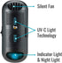 HealthSmart Air Purifier and Air Sanitizer with UVC Ultraviolet Light, Cleans up to 300 Square Feet, Black, 1 Count