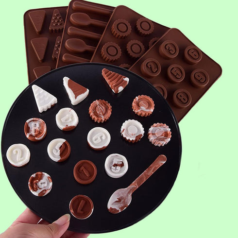 Kids' Complete Oven Pan Set for Easy Bake Ultimate Oven - Includes Round Flower, Number, and Triangular Cake Styles
