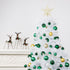 Lulu Home Christmas Ball Ornaments, 24 Ct 2.36" Pre-Strung Hanging Decorations, Shatterproof Plastic Balls (Light Green)