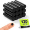 Small Magnets, 120 Pack Black Neodymium Refrigerator Magnets 8x3mm for Crafts, Whiteboard, Kitchen Cabinet