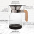 Primula Park Set, Permanent Reusable Filter Coffee Dripper, Borosilicate Glass, Easy to Use, 36 oz
