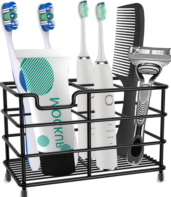 HYRIXDIRECT Toothbrush Holders for Bathrooms, Stainless Steel Rustproof Electric Toothbrush Organizer