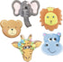 Zoo Faces Cookie Cutters 5-Pc. Set, Giraffe, Lion, Hippo, Elephant, Bear Faces, Made in the USA