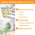 3+2 Pack FEXIA Laundry Pods Containers and Dryer Sheet Holder with Laundry Detergent Dispenser Laundry Room