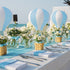 8 Sets 11.8'' Meooeck Hot Air Balloons Baby Shower Table Decorations Centerpieces Paper Lanterns with Baskets Sticks