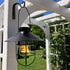 APBFH 2Pcs 5in Decorative Outdoor Iron Wall Hooks for Hanging Lantern Jar Sconce Solar Light Small Planter Bird House
