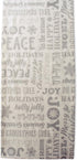 DII Holiday Dining Table Linen - Metallic Fabric Kitchen Décor, Christmas Table Runner, 14x72, Silver