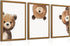 Lwoztra Bear Nursery Wall Art Decor Kids Canvas Poster Baby Boy Nursery Wall