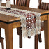 Lace Floral Embroidery Table Runner - Polyester Rectangle Transparent Dresser Scarf for Home Dining Room, 16 x 78