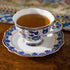 ACMLIFE 6.8 oz Set, Bone China Tea Cups and Saucers, Tea Cup and Saucer with Gold Trim and Gift Box, Blue and White