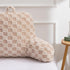 Aimuan Reading Pillow Checkered Bed Rest Wedge Backrest Checkerboard Pillow with Arms Back Support for Sitting Up