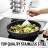 Zulay Kitchen 15" Stainless Steel Cooking Utensil - Durable Kitchen Gadgets, Easy to Clean Metal Accessories